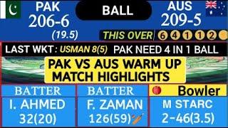 Pakistan vs Australia T20 World Cup 2024 Warm up Match Highlights | PAK vs AUS Warm Up Match Highlig