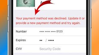 Fix: Your payment method was declined update it or provide a new payment method and try again 2024