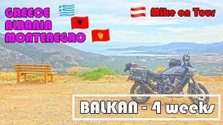 BALKAN SOLO MOTORCYCLE ADVENTURE. Europe: Greece, Albania, Montenegro