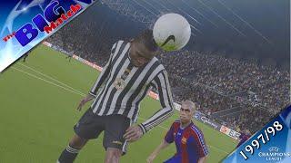 UEFA Champions League 97/98 | Newcastle v Barcelona | LIVE | [PES 2021]