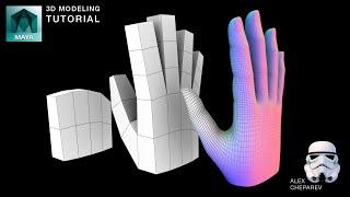 Easy Hand Modeling Tutorial in Maya