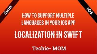 How to add multiple languages in iOS app | Localization in Swift | Internationalisation in Swift