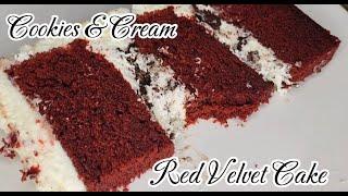 Red velvet cake with Ermine frosting (Vintage Flour Frosting)