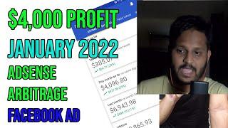 Adsense Arbitrage: January 2022 Earning Update