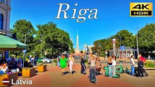 Riga Daytime walk / Latvia  / Old Town Riga / August 2024 / 4K HDR