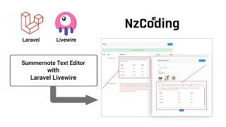 Text Editor (Summernote) With Laravel Livewire