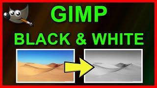 How to convert color image to Black and White in Gimp 2.10 (2021)