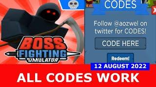 *ALL CODES WORK* Boss Fighting Simulator ROBLOX | 12 AUGUST 2022