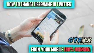 how to change username in twitter from mobile / 100% working / 2019 / gtexx