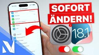 iPhone Einstellungen, die du JETZT ändern solltest! (iOS 18.1) | Nils-Hendrik Welk