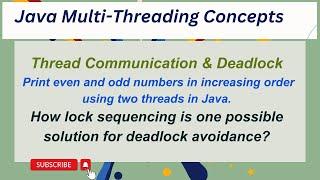 Java Threads Interview Questions | Thread communication | Deadlock