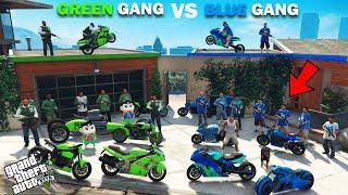 Shinchan Green Gang VS Franklin Blue Gang Bike Collection In GTA 5!