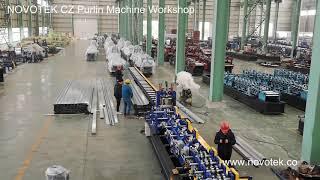 Novotek CZ Purlin Roll Forming Machine Manufacturer: CZ Purlin Roll Forming Machine Factory