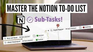 Notion Sub-Tasks & Dependent Tasks! To-Do List Setup Tutorial 2023