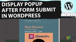 How To Display A Popup After Elementor Pro Form Submission in WordPress