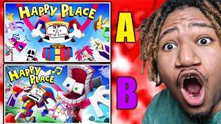 WACKY WORLD 2 - "Happy Place" - Digital Circus Music Video [Version A & B] REACTION