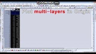 Plot multiple layers in Origin