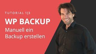 WordPress Backup erstellen 1/3 | Manuelles WordPress Backup ohne Plugin