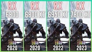 RX 6800 vs RX 6800 XT vs RX 6950 XT vs RX 7800 XT - Test in 20 Games