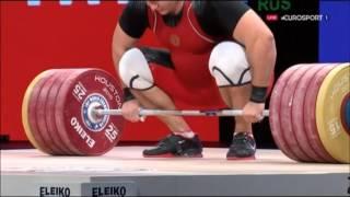 Aleksey Lovchev 264 kg World Record Clean and Jerk 2015 World Championships