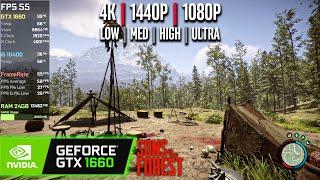 GTX 1660 | Sons Of The Forest - 4K, 1440p, 1080p - Ultra, High, Med, Low