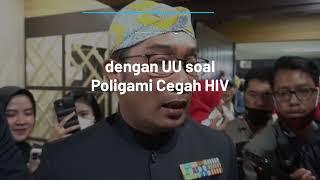 Uu Ruzhanul Ulum Usul Poligami Jadi Cara Cegah HIV AIDS, Ini Kata Gubernur Jabar Ridwan Kamil