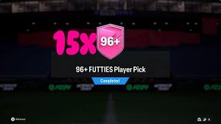 EA SPORTS FC 24 15x BLIND 96+ FUTTIES PLAYER PICKS