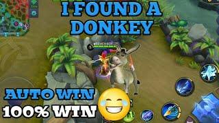 DONKEY IN MOBILE LEGENDS | AUTO WIN  | MOBILE LEGENDS