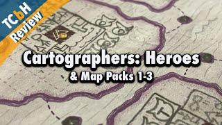 Cartographers Heroes + Map Packs 1-3 make the best flip & write game even better - TCbH Review