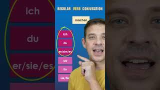How to conjugate REGULAR German verbs | #shorts