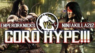 Mortal Kombat X: Ninjakilla_212 vs Emperor Knicks FT10 (GORO BOYS!)