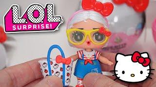 Opening LOL Surprise x Hello Kitty and Friends Dolls Capsules - No Talking ASMR