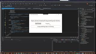 Async Indication of the progress of a task WPF.