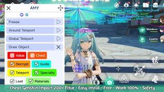 Cheat GENSHIN IMPACT Android 200+ ModMenu Fitur Work support no root