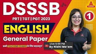 DSSSB PRT/TGT/PGT English Previous Year Question Paper Class #1 | DSSSB Vacancy 2023