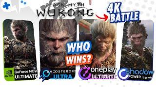 Black Myth WUKONG 4K Comparison | GeForce NOW, Boosteroid, OnePlay, SHADOW