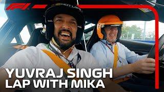 "I Need To Buy This Car" Mika Häkkinen Takes Yuvraj Singh For A Miami Hot Lap! | F1 Pirelli Hot Laps