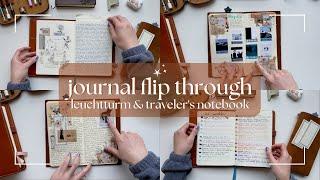 Journal Flip Through!  Traveler's Notebook & Leuchtturm 1917 