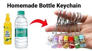How to make Keychain at home/Homemade bottle Keychain/DIY Gift Keychain/bts Keychain/Cute Keychain