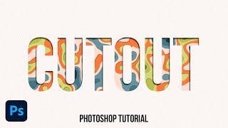 Create Cutout Title Effect in Adobe Photoshop | Tutorial