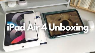 Unboxing iPad Air 4 (spacegrey 64gb) in 2022 + accesories | Jett Alejo