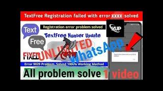 text free 1005 problem  how to create unlimited WhatsApp and telegram account