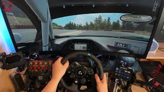 Logitech G923 test in Assetto Corsa Competizione at Spa