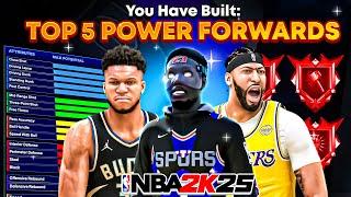 TOP 5 BEST POWER FORWARD BUILDS in NBA 2K25 MOST OVERPOWERED BEST BUILDS ON NBA 2K25