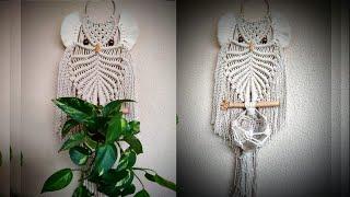 Macrame Owl Plant Hanger | Step by Step Tutorial