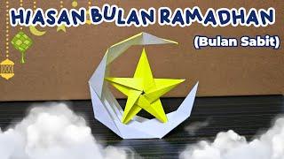 DIY Hiasan Bulan Ramadhan dan Idul Fitri Dari Kertas Origami