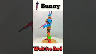 Making free fire bunny bundle with clay#freefire #shorts