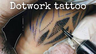 Dot work #tattoo in real time