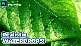 How to Create Realistic WATERDROPS in Photoshop | Photoshop Water Drop Effect | Photoshop Effect