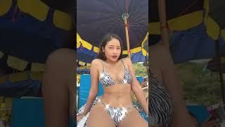 Sexy Tiktok Sexy Pool With Bikini Girl #shorts #tiktok #dance